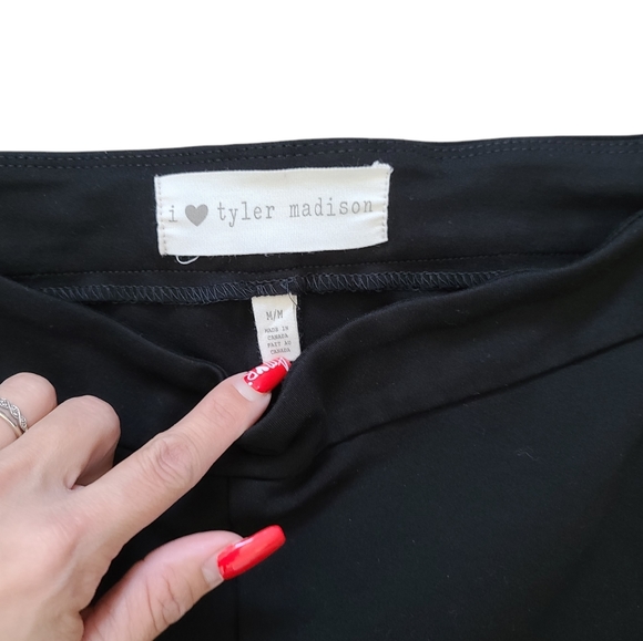 I Love Tyler Madison Black Faux Leather Pants - Picture 8 of 8